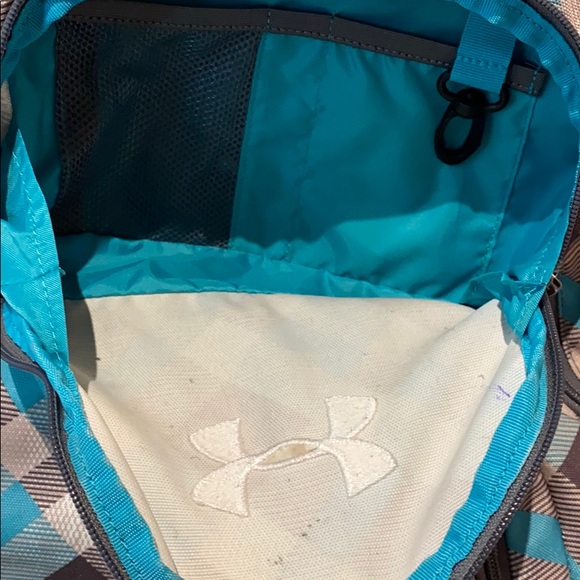 Under Armour backpack blue & gray plaid - Picture 8 of 11